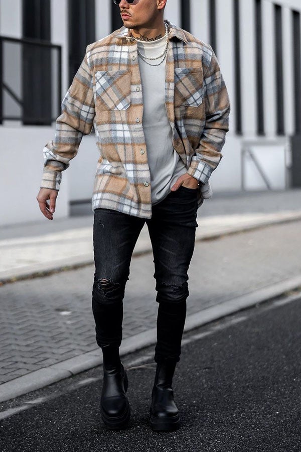 Casual Check Long Sleeve Shirt