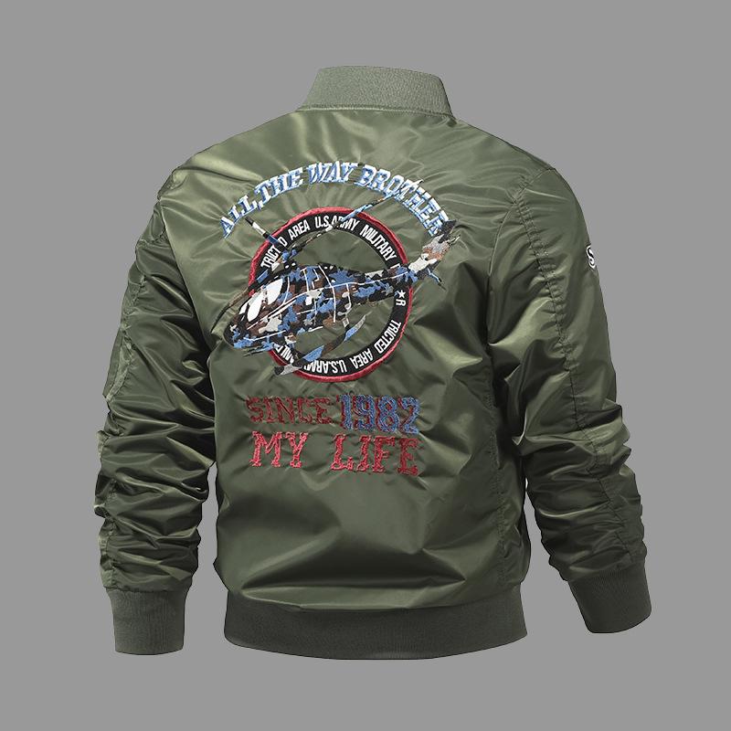 Street helicopter embroidered Fly jacket