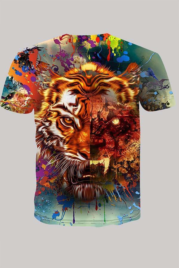 The 3D tiger  Short Sleeve T-shirt