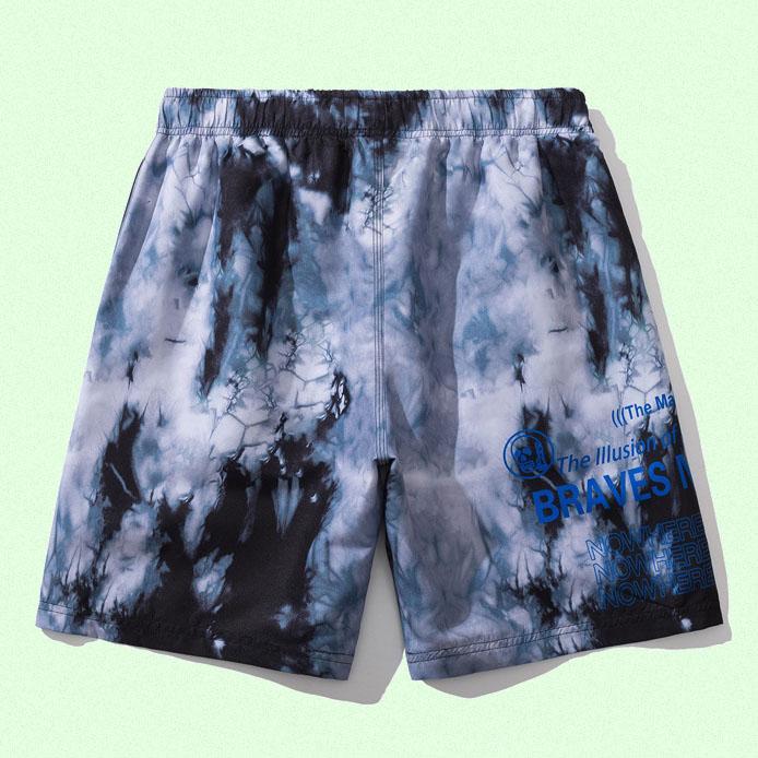 Casual 3D Tie dye Printed Oversize Beach Shorts