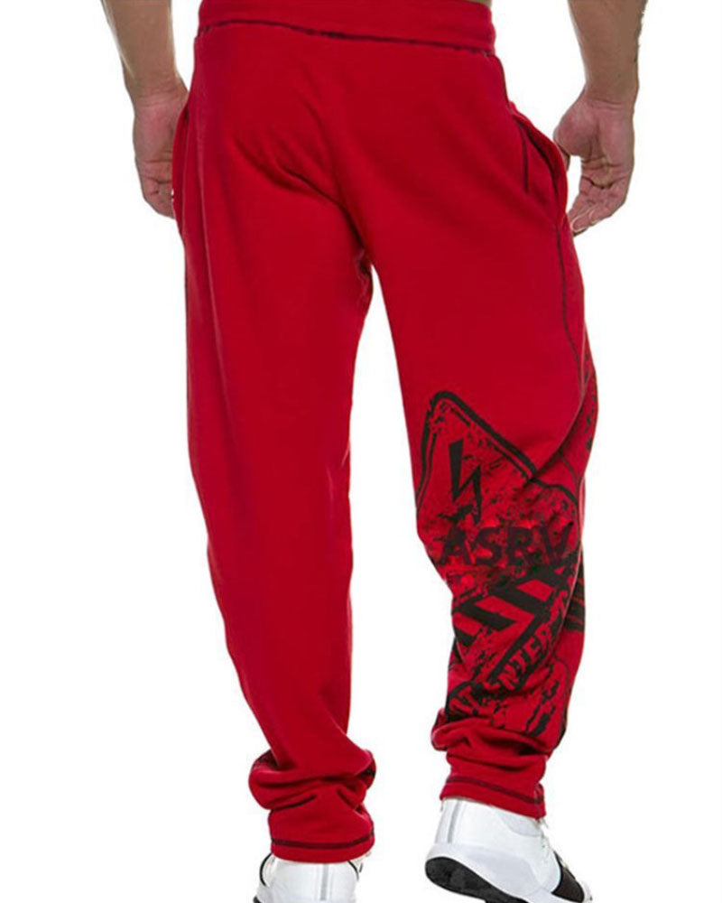 Fashion Sports Print Sweatpants