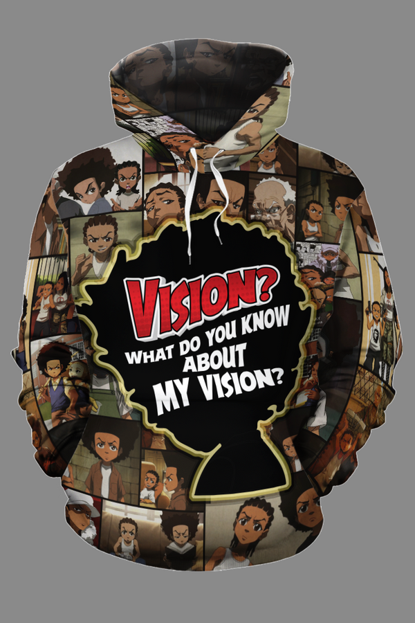 HUEY FREEMAN FAMOUS QUOTES ALL-OVER HOODIE