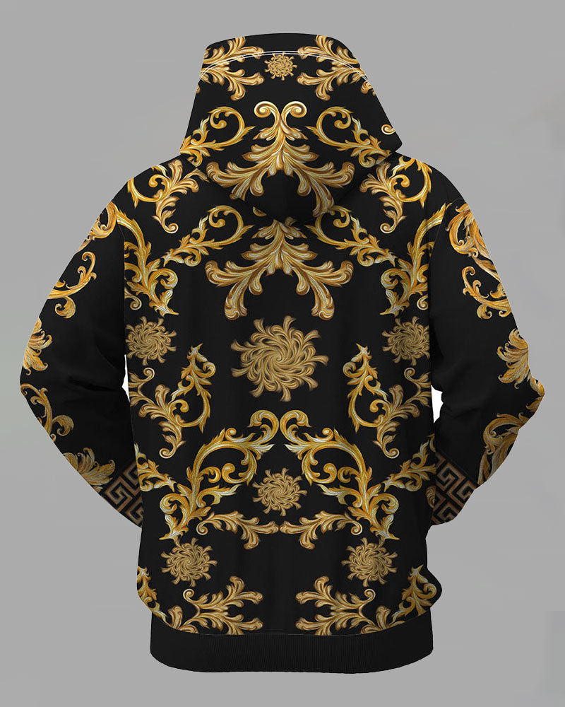 3D Street Hip-hop Print Hoodie