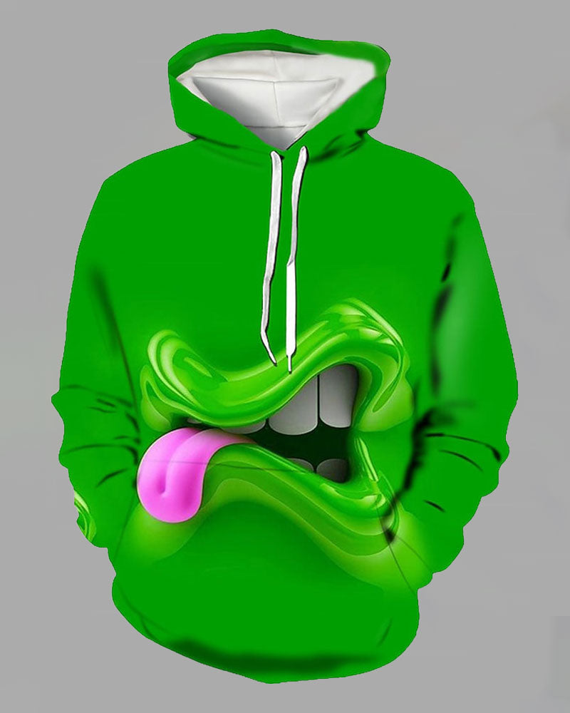 Funny 3D Printed Hooded Sweatshirt