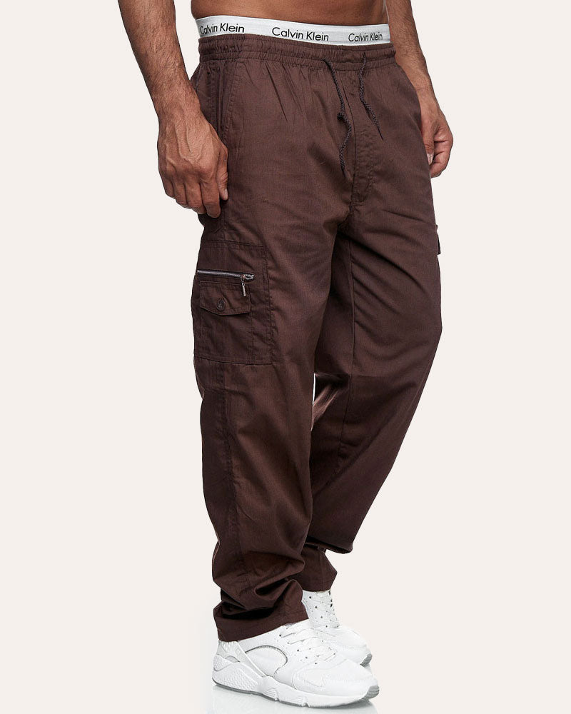 Loose Straight-leg Cargo Pants