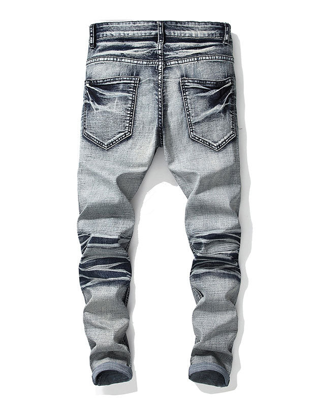 Retro Trendy Ripped Jeans