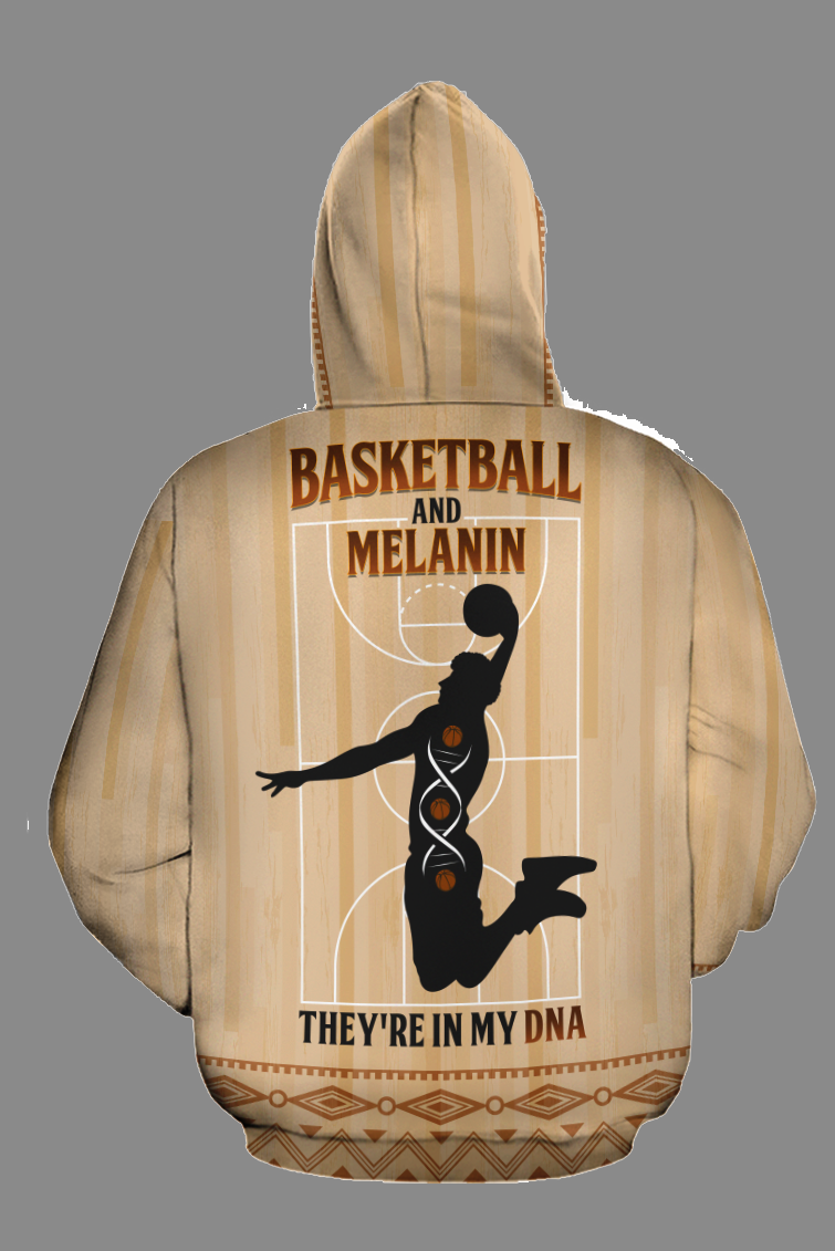 BASKETBALL MELANIN DNA ALL-OVER HOODIE