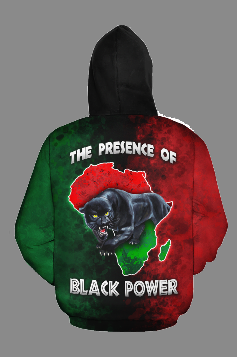 THE PRESENCE OF BLACK POWER ALL-OVER HOODIE