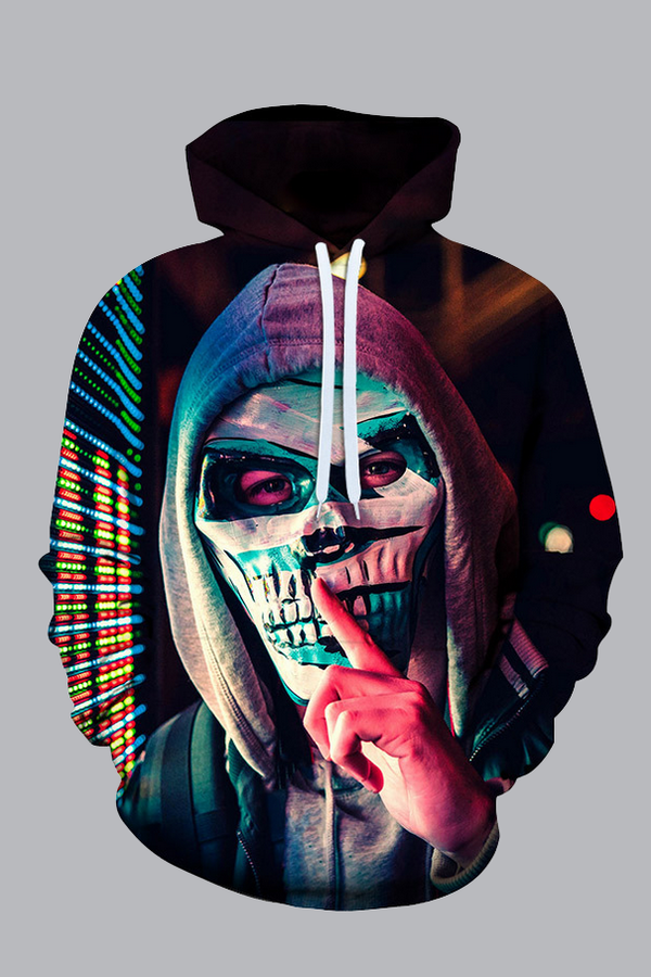 3D Street Casual Halloween Funny Print Hoodie