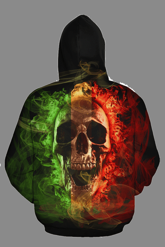 RBG SKULL ALL-OVER HOODIE