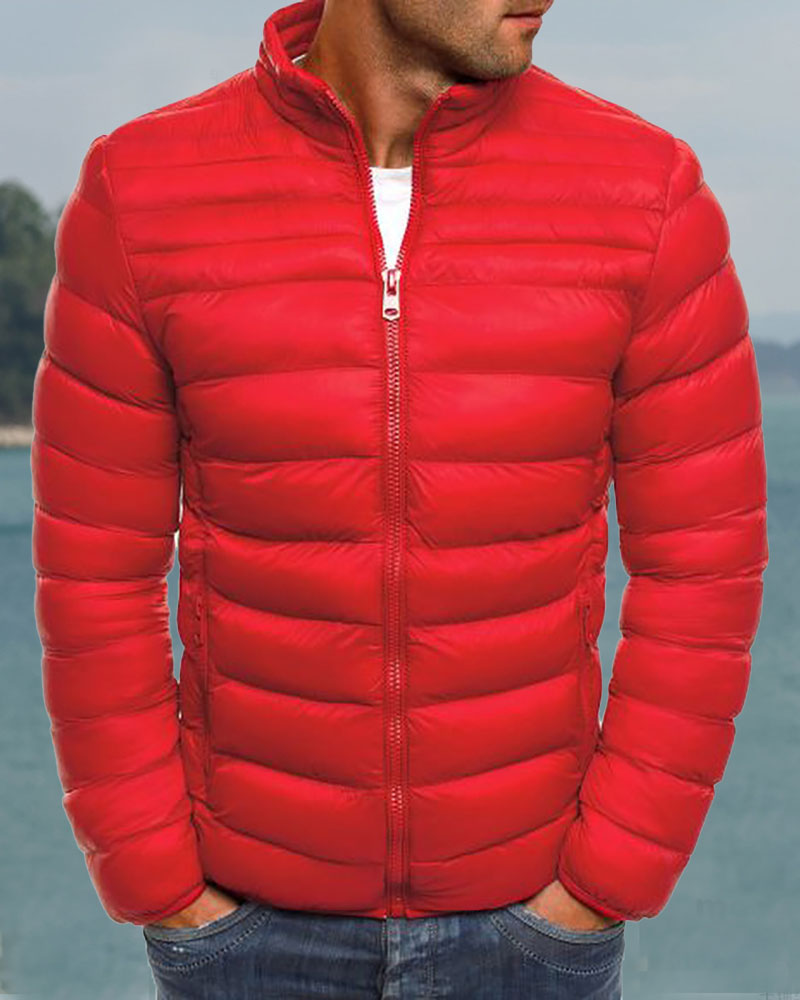 Basic Solid Down Jacket