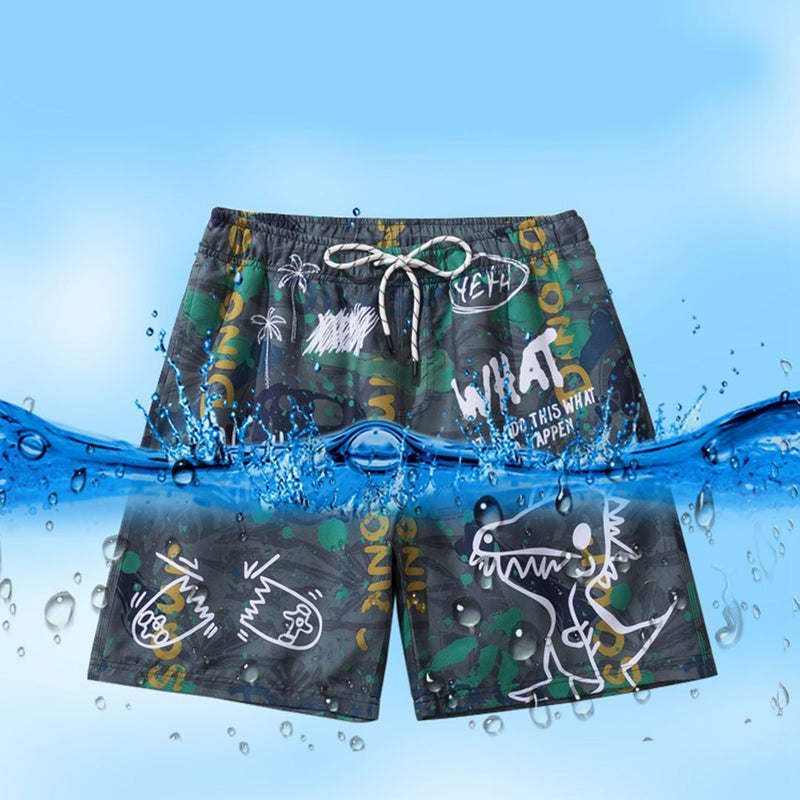 Casual 3D Tie dye Letter Printed Oversize Shorts