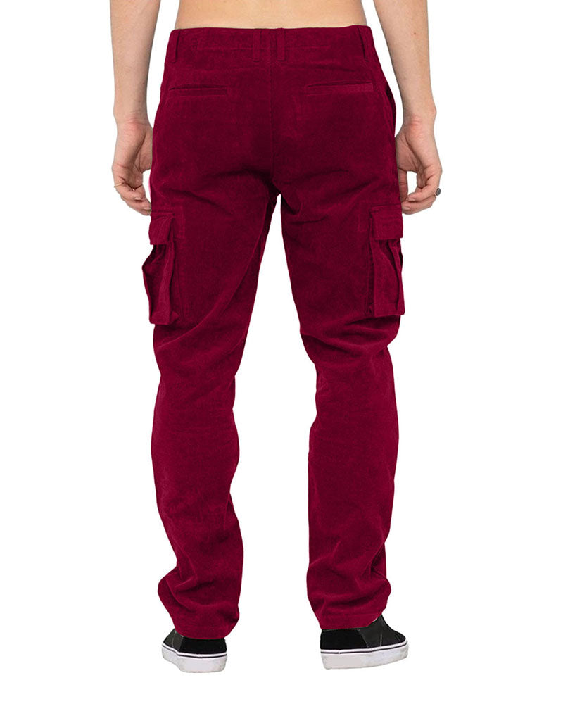 Casual Corduroy Cargo Pants